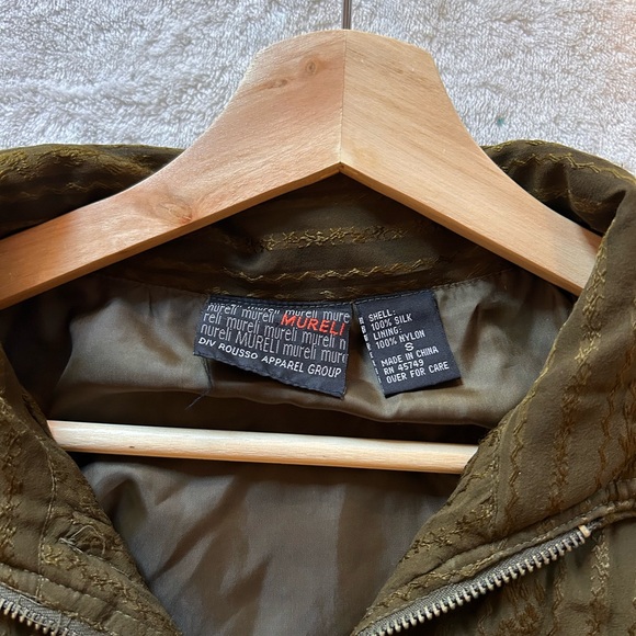 Vintage | Oversized olive green bomber-like jacket - Picture 8 of 8